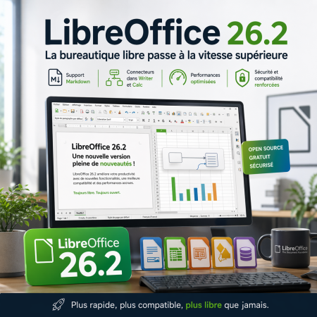 LibreOffice 26.2 : une mise à jour majeure qui redéfinit la bureautique open source en 2026