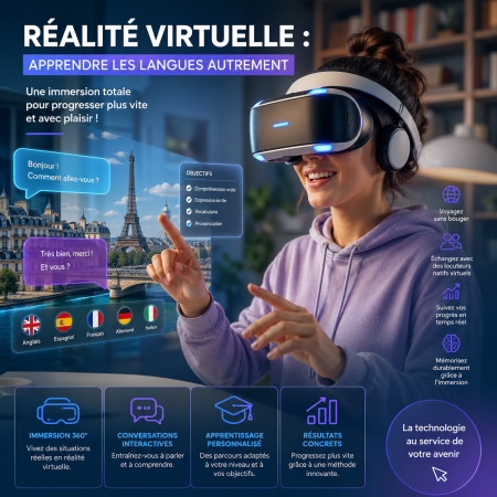 Réalité virtuelle : une révolution récente dans l’apprentissage des langues en 2026