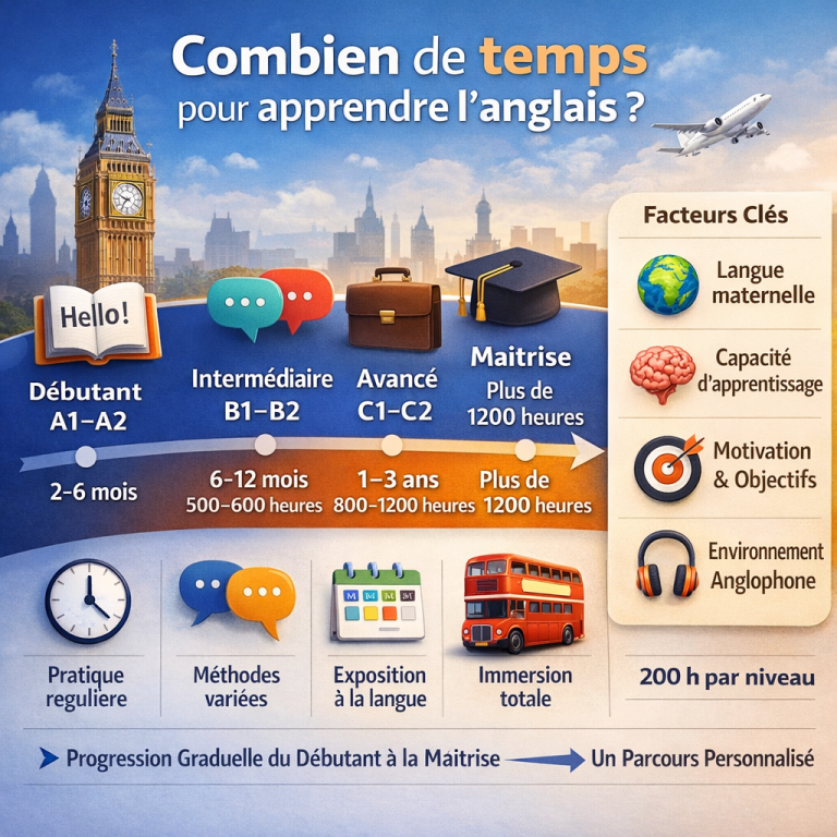 Combien de temps pour apprendre une langue