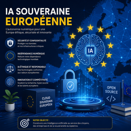IA souveraine européenne : l’Union européenne accélère face aux nouveaux modèles d’intelligence artificielle en 2026