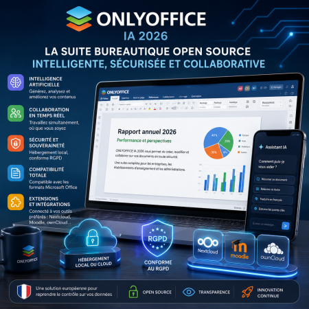 ONLYOFFICE IA 2026 : la suite bureautique open source accélère sa révolution collaborative