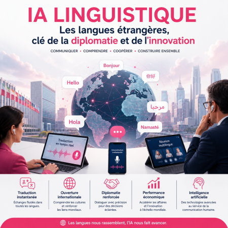 IA linguistique : comment les langues étrangères transforment la diplomatie et les entreprises en 2026