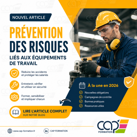 Prévention des risques liés aux équipements de travail : les nouvelles priorités 2026 pour les entreprises françaises