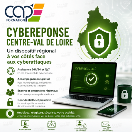 CybeRéponse Centre Val de Loire : le dispositif régional qui accompagne les entreprises face aux cyberattaques en 2026