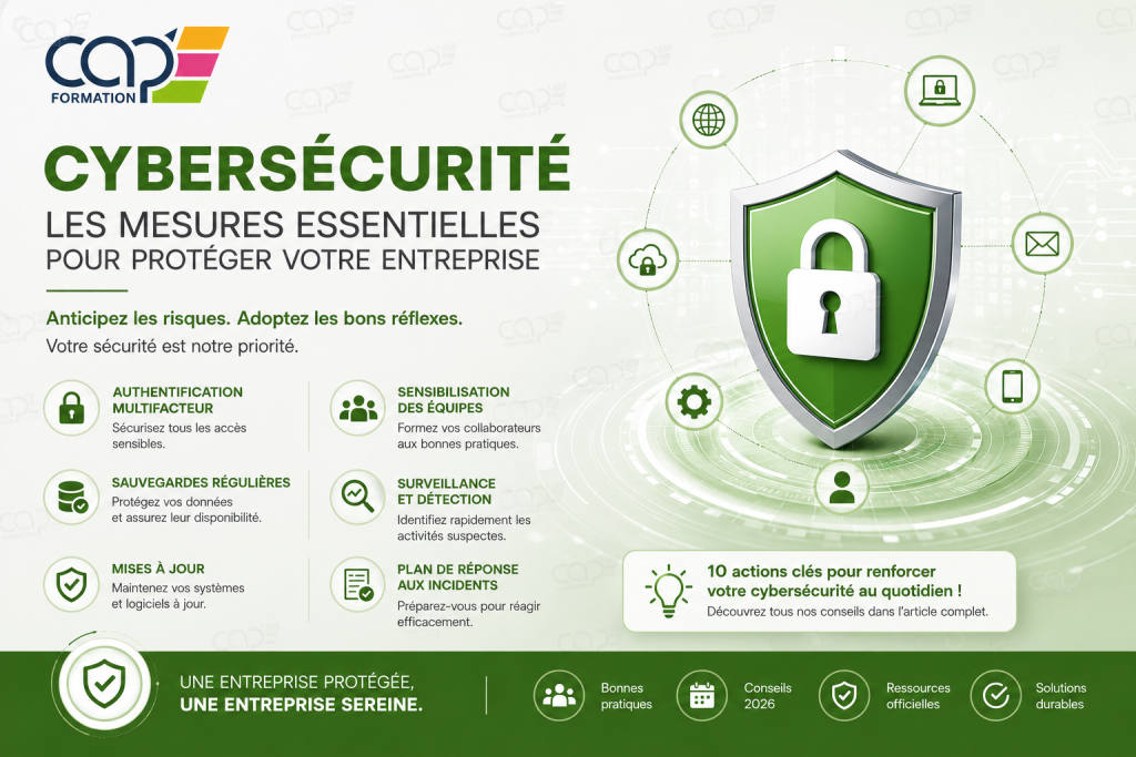 Mesures essentielles pour assurer votre cybersécurité dans une entreprise en 2026
